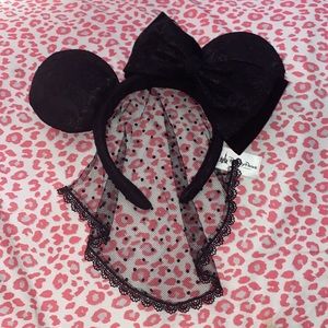 Black lace gothic collectible Minnie Mouse ears